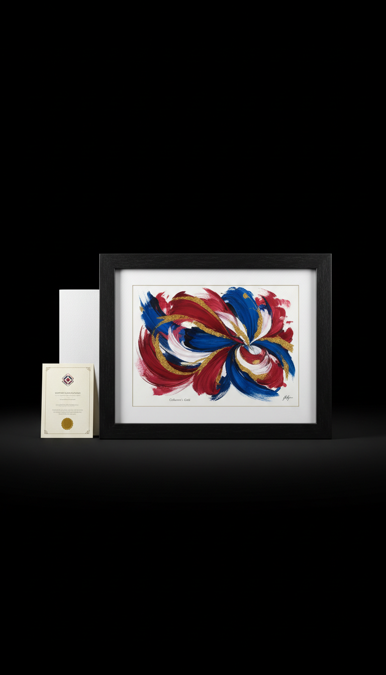 Numbered Collector’s Print In Walnut Frame
